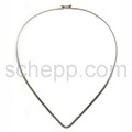 Choker, 3 mm, drop-shaped