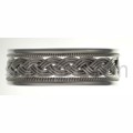 Bangle, braided, with brim