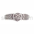 Bangle with star and Celtic knot design