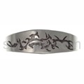 Wide Tattoo bangle, Tribal design